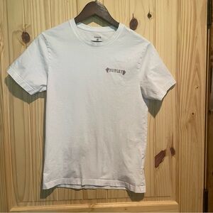 Hurley White Short Sleeve Tee Versatile Cotton Blend